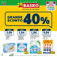 Volantino Basko Grande Sconto 40% dal 19/5 fino al 1/6/2026 Volantino Basko Grande Sconto 40% dal 19/5 fino al 1/6/2026