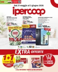 Volantino Ipercoop Extra Offerte fino al 3/6 dal 21/5/2026 Volantino Ipercoop Extra Offerte fino al 3/6 dal 21/5/2026