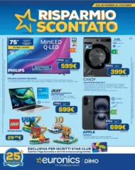 Volantino Euronics Dimo Risparmio Scontato dal 21/5 fino al 3/6/2026 Volantino Euronics Dimo Risparmio Scontato dal 21/5 fino al 3/6/2026