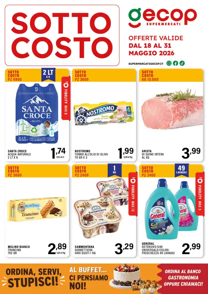 Volantino Gecop Sotto Costo dal 18/5 fino al 31/5/2026