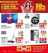 Volantino Comet Il meno caro ti costa la metà dal 21/5 fino al 3/6/2026 Volantino Comet Il meno caro ti costa la metà dal 21/5 fino al 3/6/2026