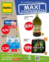 Volantino HarDis Maxi Convenienza dal 28/5 fino al 7/6/2026 Volantino HarDis Maxi Convenienza dal 28/5 fino al 7/6/2026