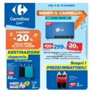 Volantino Carrefour Iper Riempi il Carrello dal 5/6 fino al 15/6/2026 Volantino Carrefour Iper Riempi il Carrello dal 5/6 fino al 15/6/2026