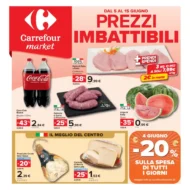 Volantino Carrefour Market Prezzi Imbattibili dal 5/6 fino al 15/6/2026 Volantino Carrefour Market Prezzi Imbattibili dal 5/6 fino al 15/6/2026