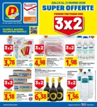 Volantino DPiù Super Offerte 3×2 fino al 21/6 dal 8/6/2026 Volantino DPiù Super Offerte 3×2 fino al 21/6 dal 8/6/2026