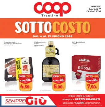 Volantino Coop Trentino Sottocosto dal 4/6 fino al 17/6/2026