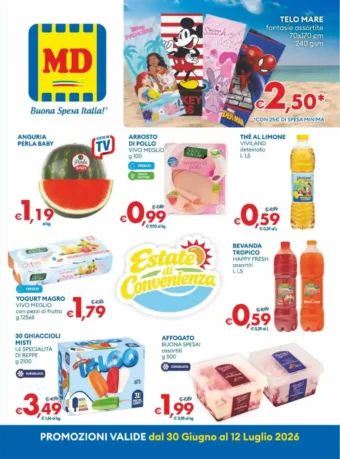 Volantino MD Estate di Convenienza fino al 12/7 dal 30/6/2026