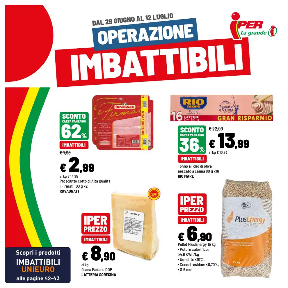 Volantino Iper La Grande I Operazione Imbattibili dal 29/6 fino al 12/7/2026