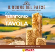 Volantino Conad Il Buono del Paese dal 3/7 fino al 16/7/2026 Volantino Conad Il Buono del Paese dal 3/7 fino al 16/7/2026