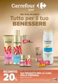 Volantino Carrefour Tutto per il tuo benessere dal 10/7 fino al 23/7/2026 Volantino Carrefour Tutto per il tuo benessere dal 10/7 fino al 23/7/2026