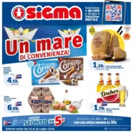 Volantino Sigma Un mare di convenienza dal 16/7 fino al 26/7/2026 Volantino Sigma Un mare di convenienza dal 16/7 fino al 26/7/2026