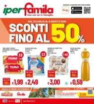 Volantino iperFamila Sconti fino al 50% dal 23/7 fino al 5/8/2026