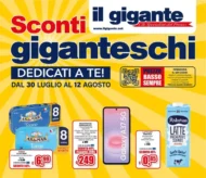 Volantino Il Gigante Sconti Giganteschi dal 30/7 fino al 12/8/2026