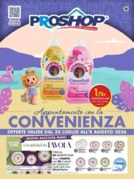 Volantino Proshop Appuntamento con la convenienza dal 30/7 fino al 8/8/2026 Volantino Proshop Appuntamento con la convenienza dal 30/7 fino al 8/8/2026