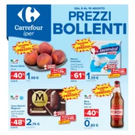 Volantino Carrefour Prezzi Bollenti dal 6/8 fino al 19/8/2026