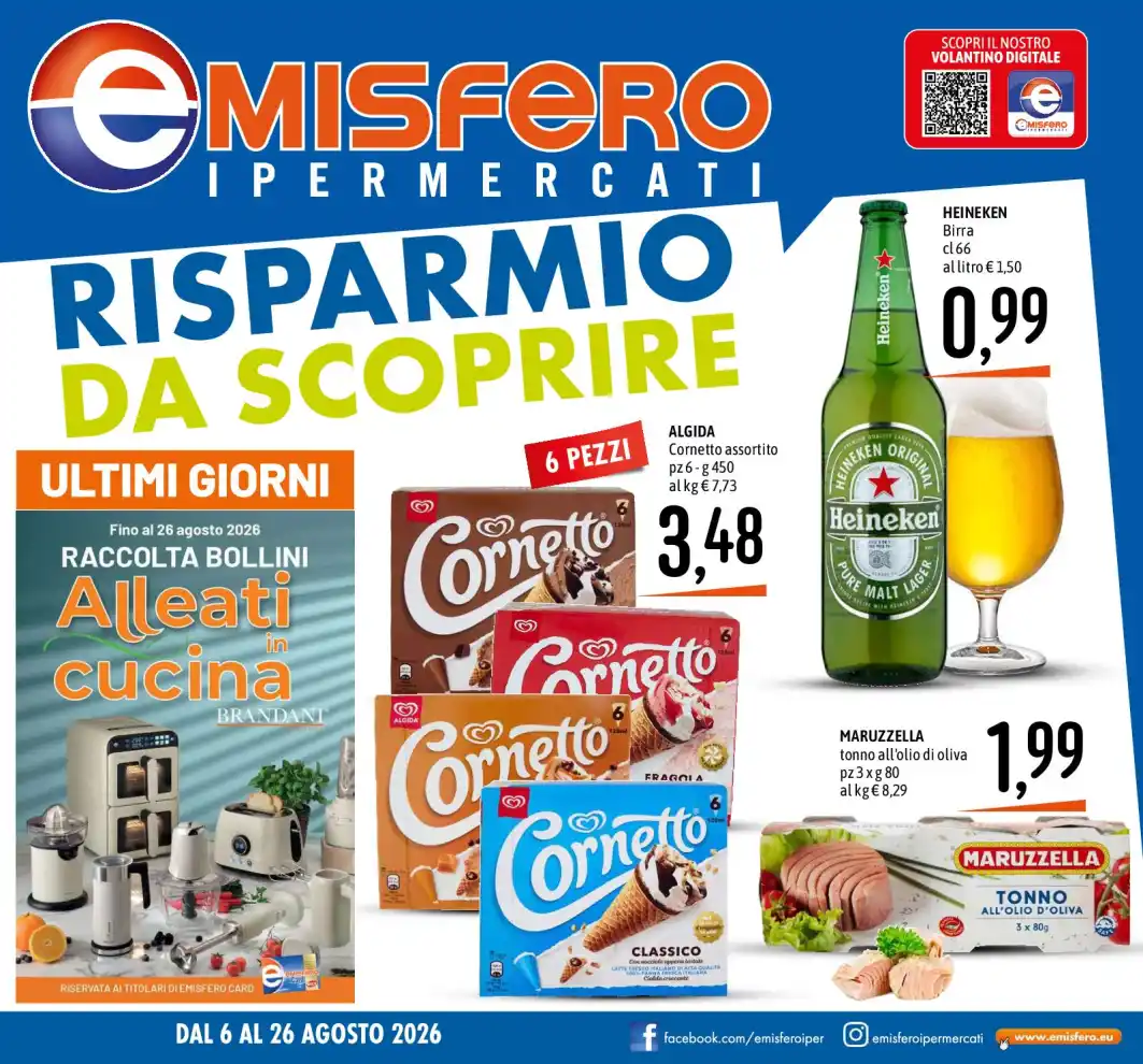 Volantino Emisfero Risparmio da scoprire dal 6/8 fino al 26/8/2026