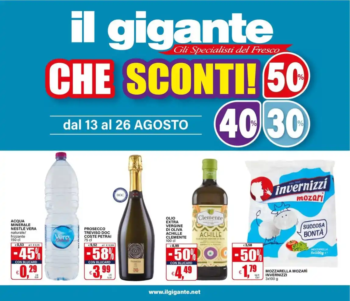 Volantino Il Gigante Che Sconti dal 13/8 fino al 26/8/2026