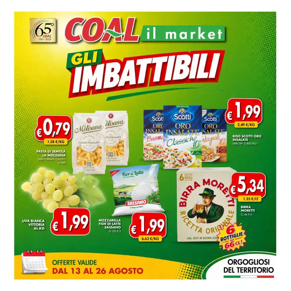 Volantino Coal Gli Imbattibili dal 13/8 fino al 26/8/2026