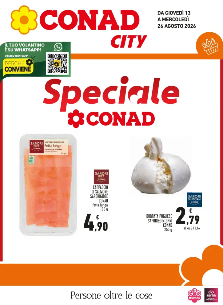 Volantino Conad City Speciale dal 13/8 fino al 26/8/2026