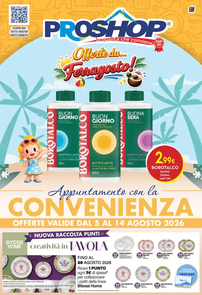 Volantino Proshop Ferragosto 2026 dal 5/8 fino al 14/8/2026
