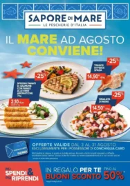 Volantino Sapore di mare Il mare ad agosto conviene dal 3/8 fino al 31/8/2026