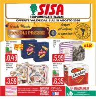 Volantino Sisa Piccoli Prezzi dal 6/8 fino al 19/8/2026