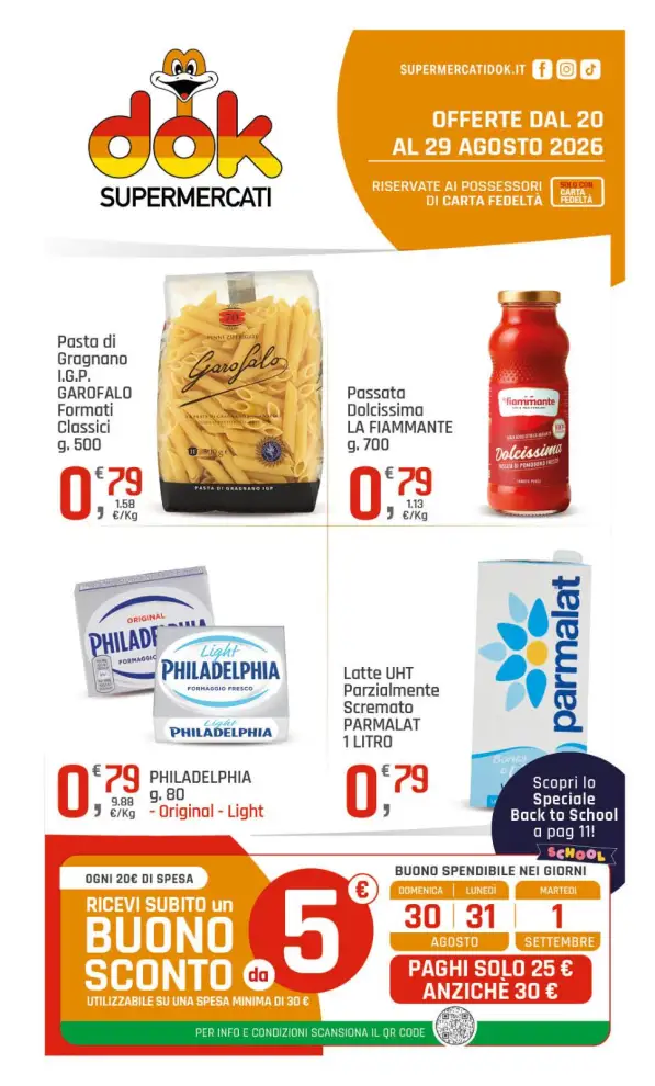 Volantino DOK Offerte dal 20 al 29 agosto 2026