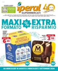 Volantino Iperal Maxi Extra Risparmio dal 19/8 fino al 2/9/2026