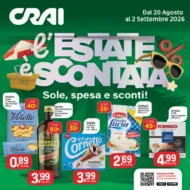 Volantino Crai È Estate è Scontata dal 20/8 fino al 2/9/2026