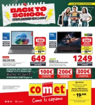 Volantino Comet Back to School dal 20/8 fino al 9/9/2026 Volantino Comet Back to School dal 20/8 fino al 9/9/2026