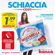 Volantino Italmark Schiaccia Costi dal 26/8 fino al 9/9/2026