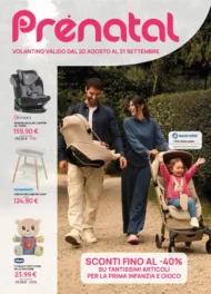 Volantino Prenatal Back to School dal 20/8 fino al 21/9/2026 Volantino Prenatal Back to School dal 20/8 fino al 21/9/2026