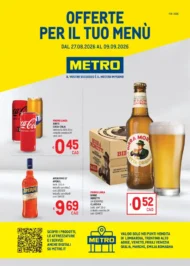 Volantino Metro Per il tuo menù dal 27/8 fino al 9/9/2026 Volantino Metro Per il tuo menù dal 27/8 fino al 9/9/2026
