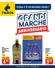 Volantino Tigros Grandi Marche Anniversario dal 2/9 fino al 15/9/2026 Volantino Tigros Grandi Marche Anniversario dal 2/9 fino al 15/9/2026