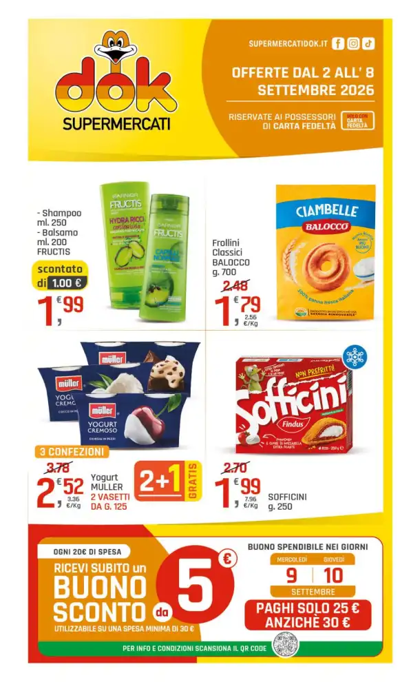 Volantino DOK Offerte speciali dal 2/9 fino al 8/9/2026