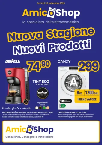 Volantino Amico Shop Nuova Stagione Nuovi Prodotti dal 4/9 fino al 30/9/2026