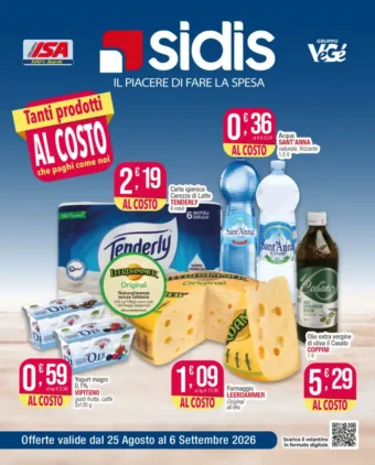 Volantino Sidis Più premi per tutti dal 25/8 fino al 6/9/2026