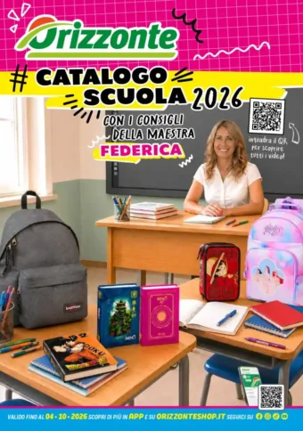 Volantino Orizzonte Scuola 2026 dal 30/7 fino al 4/10/2026