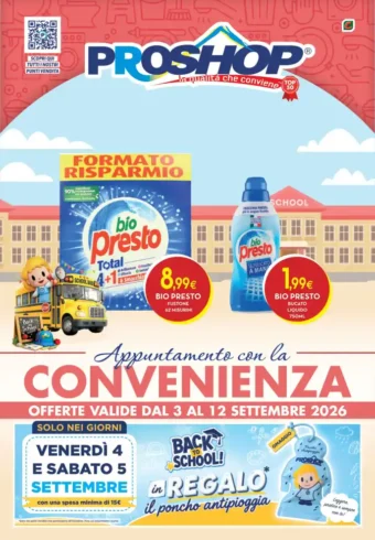 Volantino Proshop Offerte dal 3/9 fino al 12/9/2026