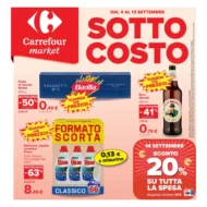 Volantino Carrefour Market Sottocosto dal 4/9 fino al 13/9/2026