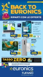 Volantino Euronics Tufano Back to Euronics dal 20/8 fino al 9/9/2026