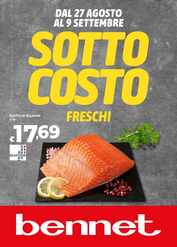 Volantino Bennet Sottocosto Freschi dal 27/8 fino al 9/9/2026