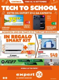 Volantino Expert Tech to School dal 3/9 fino al 16/9/2026 Volantino Expert Tech to School dal 3/9 fino al 16/9/2026