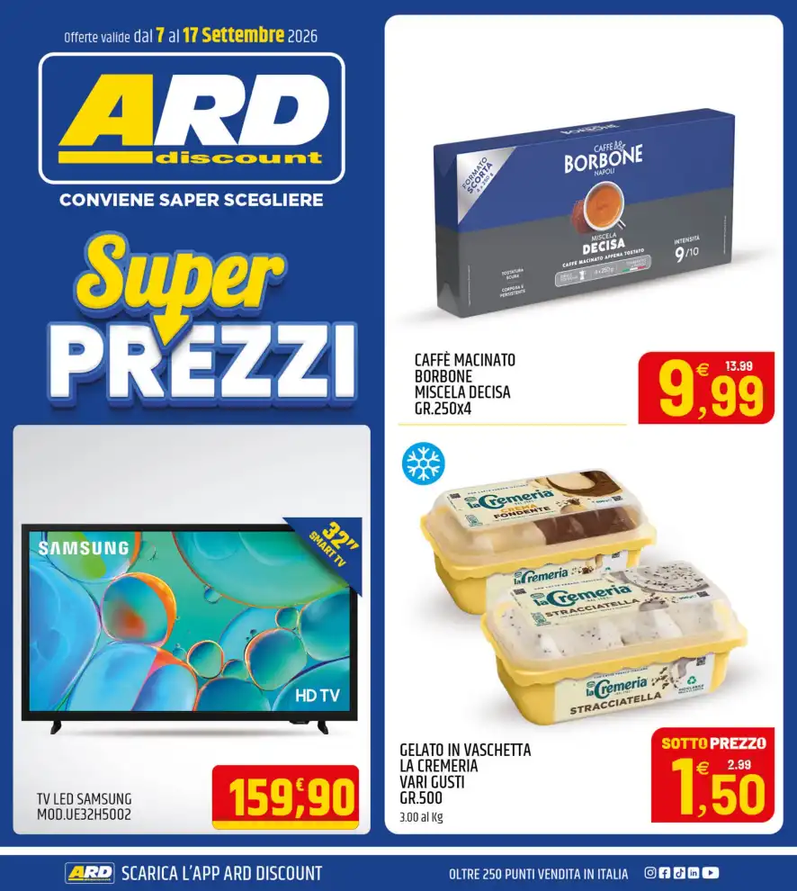 Volantino Ard Discount Super Prezzi dal 7/9 fino al 17/9/2026