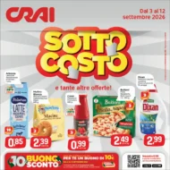 Volantino Crai Sottocosto dal 3/9 fino al 12/9/2026 Volantino Crai Sottocosto dal 3/9 fino al 12/9/2026