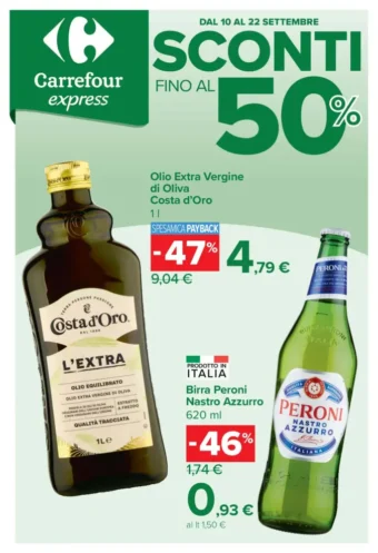 Volantino Carrefour Express Offerte di settembre dal 10/9 fino al 22/9/2025