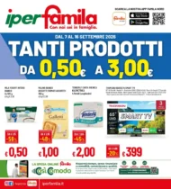 Volantino IperFamila Tanti prodotti dal 7/9 fino al 16/9/2026