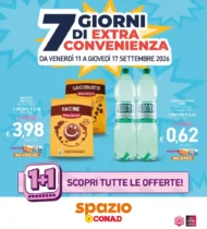 Volantino Spazio Conad 7 Giorni di Extra Convenienza dal 11/9 fino al 17/9/2026