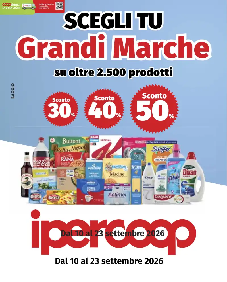 Volantino Ipercoop Scegli Tu dal 10/9 fino al 23/9/2026