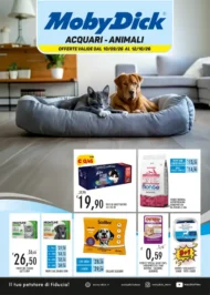 Volantino Moby Dick Acquari e Animali dal 10/9 fino al 12/10/2026 Volantino Moby Dick Acquari e Animali dal 10/9 fino al 12/10/2026